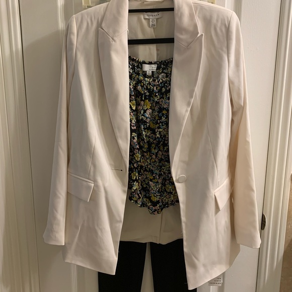 TOPSHOP Off-White Blazer - Picture 1 of 1